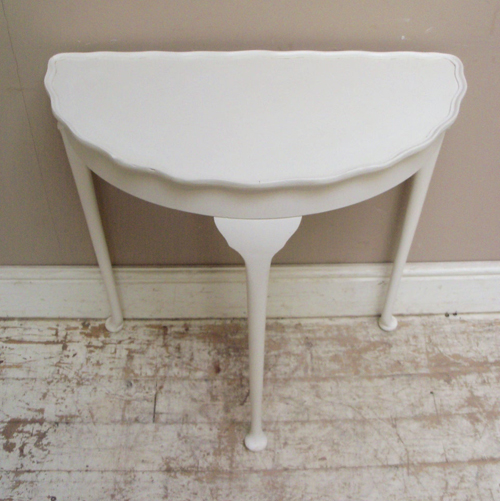 half moon table